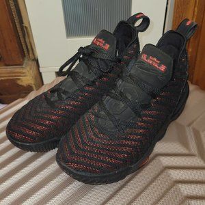 Jordan Red/Black Lion Face Sneakers